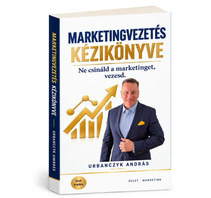 A Marketingvezetés Kézikönyve 3D-s borítója